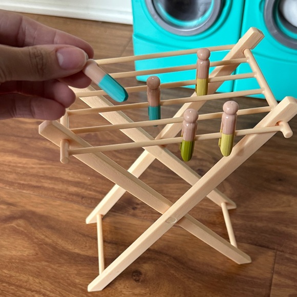 Battat Our Generation Miniature Laundry Set with Teal Washer and Dryer - Picture 6 of 9